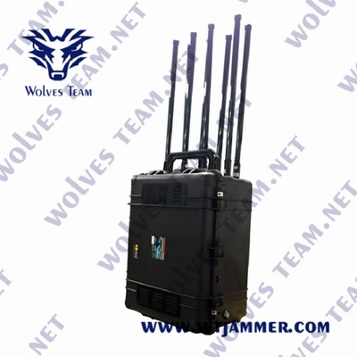terrorisme militaire des canaux 2G 3G 4G 5G GSM CDMA du brouilleur 8 de signal de 300W Lte anti