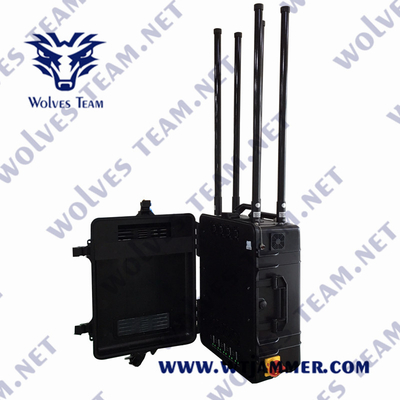 terrorisme militaire des canaux 2G 3G 4G 5G GSM CDMA du brouilleur 8 de signal de 300W Lte anti