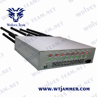 DCS 3G 4G 5G 240VAC 100m Lojack de brouilleur de téléphone portable de CDMA GSM