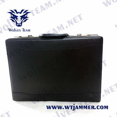 DCS de GSM tenu dans la main réglable de valise du brouilleur portatif rf 150m du signal 40W