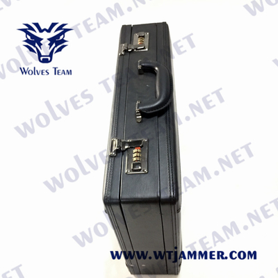 DCS de GSM tenu dans la main réglable de valise du brouilleur portatif rf 150m du signal 40W