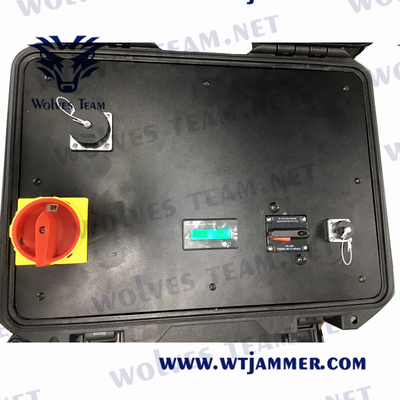 Batterie disponible portative CDMA du brouilleur 500W 3G 4G 5G de téléphone portable de GSM