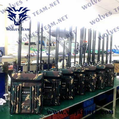 acheter Brouilleur réglable de Manpack rf de puissance 200 mètres de téléphone portable EOD de 4G 5G online manufacture