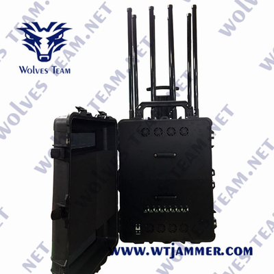 PCs imperméables 3g 4g 5g de brouilleur de signal de GM/M de puissance élevée d'Adjustble tout