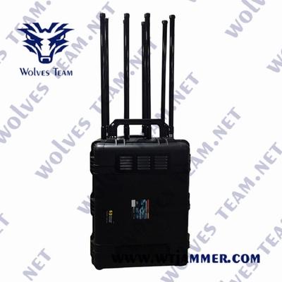 Puissance élevée imperméable du brouilleur 2000m de signal de bourdon pour GPS WiFi 2.4G 5.8g