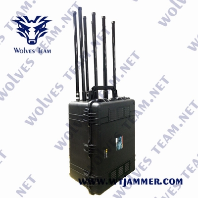 Puissance élevée imperméable du brouilleur 2000m de signal de bourdon pour GPS WiFi 2.4G 5.8g