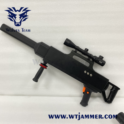 Type anti dresseur de fusil de signal de GPS Wifi d'arme à feu de brouilleur de bourdon 1000-1500 mètres arrêtant le bourdon