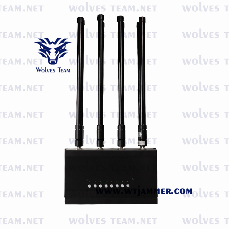 8 bandes brouilleur de signal téléphonique 175w sans fil RF Wifi2.4g Wifi 5.8g Cdma 3g 4g