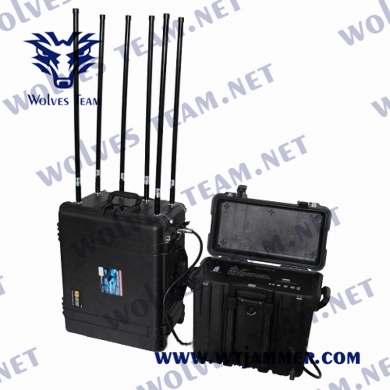 4 bandes Drone GPS signal brouilleur RF 800/900 Mhz 3000 mètres Wifi2.4g/5.8g