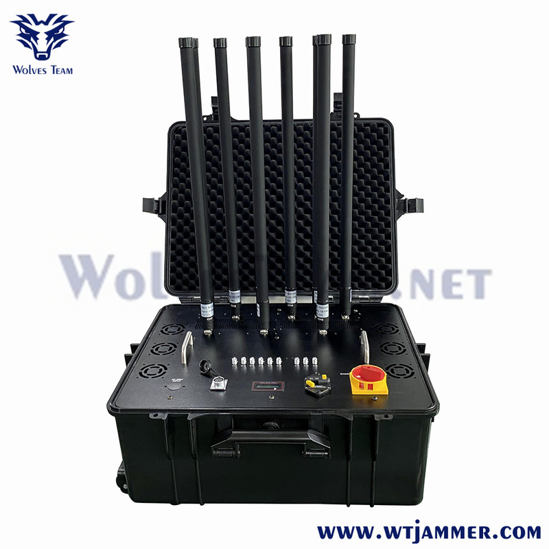 Portable de type 8 Bandes GPS WiFi GSM 3G 4G 5G signal de téléphone portable brouilleur prix d'usine
