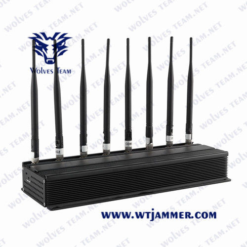 Brouilleur puissant réglable de bureau de signal de VHF GSM 5G du signal Jammer/UHF de téléphone portable d'antennes omnidirectionnelles