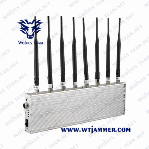 GSM 3G 4G GPS WiFi Lojack 8 réunit le brouilleur de téléphone portable de 18W 40m