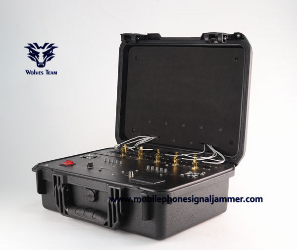 Brouilleur extérieur imperméable de signal de VHF GPS de fréquence ultra-haute de WIFI de téléphone portable de puissance élevée de canaux de la bombe d'IED 9 - 12