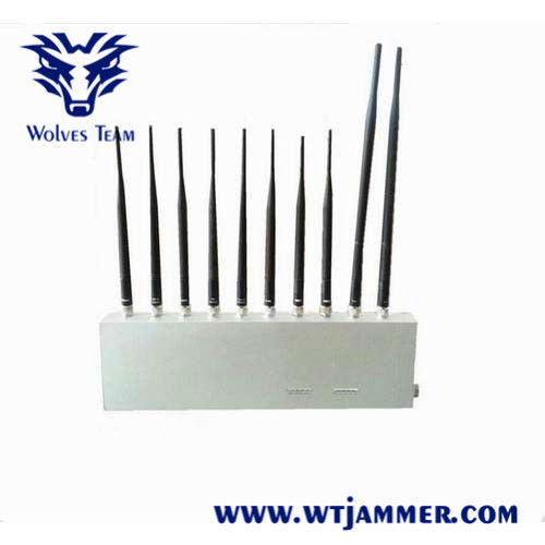 10 bandes 16 watts de 3G 4G GPS WiFi LoJack de VHF de fréquence ultra-haute de brouilleur de signal
