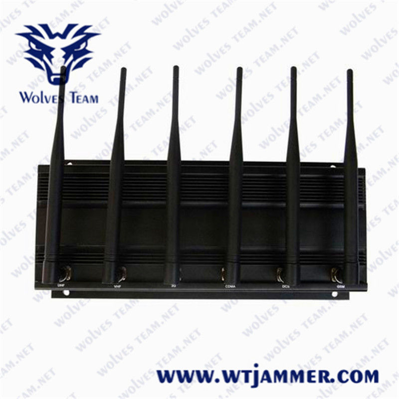 8 bandes 3G puissant réglable 4G tout le brouilleur de WIFI GPS Lojack de téléphone portable