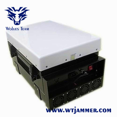 Brouilleur extérieur imperméable militaire de bourdon d'UAV de signal du Portable rf GPS WIFI de la puissance 350W élevée