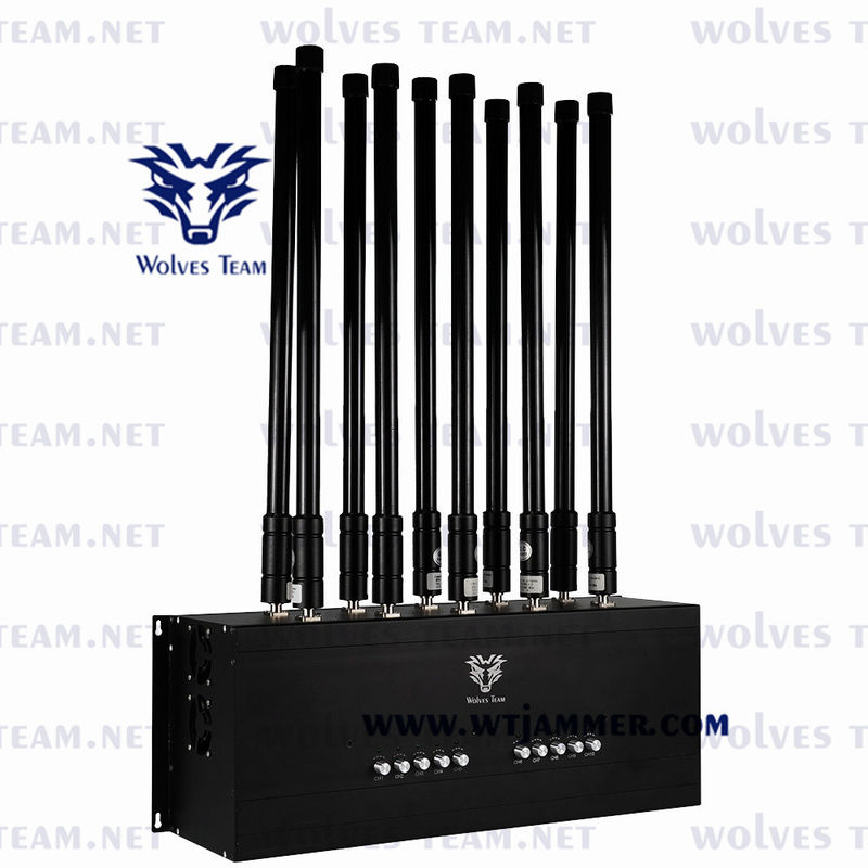 16 le brouilleur d'intérieur Lojack de téléphone portable des bandes 3G 4G 5G à télécommande tout le téléphone réunit le brouilleur de signal