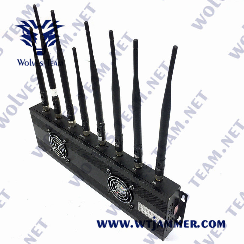 brouilleur de fréquence ultra-haute de VHF du dresseur AC100V 35W GPS de téléphone portable de 3G 4G 5G GSM Lojack