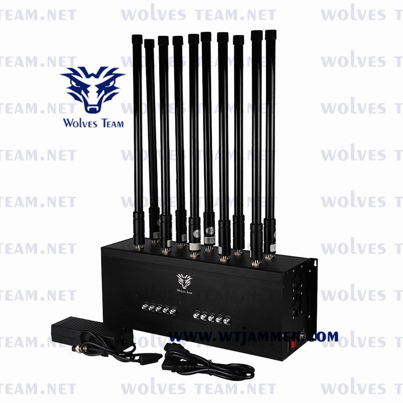 10 brouilleur mobile portatif de signal de WIFI GPS Lojack de brouilleur de GSM CDMA de bandes
