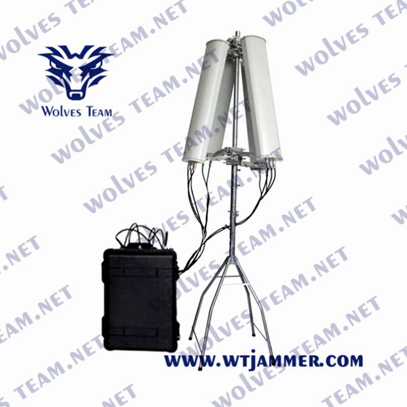 Brouilleur 900W de fréquence ultra-haute de VHF du pélican IP65 d'UMTS WCDMA pour le convoi militaire de véhicule de VIP