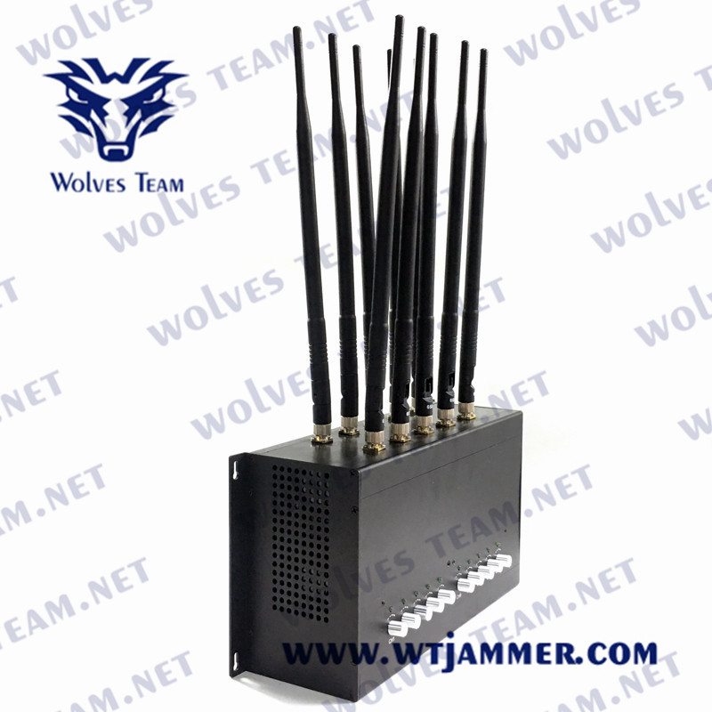 brouilleur de DCS PHS 4G 5G du brouilleur 3G du téléphone portable 90W CDMA GSM avec l'adaptateur à C.A.