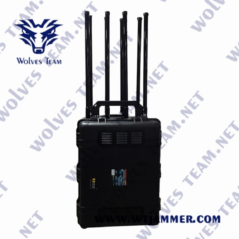brouilleur portatif 5.8G GPS 3G 4G 5G GSM WIFI de signal de 300W CDMA pour l'EOD