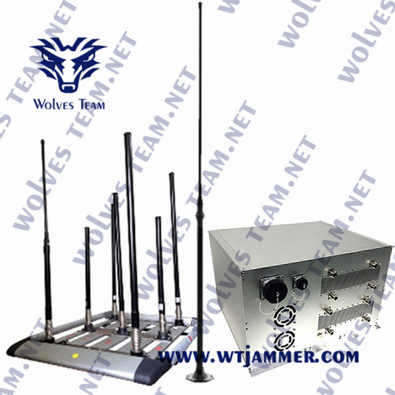 fréquence ultra-haute GPS 4G 5G de VHF de WIFI de brouilleur de bombe de 330W IED avec le système de convoi de DDS