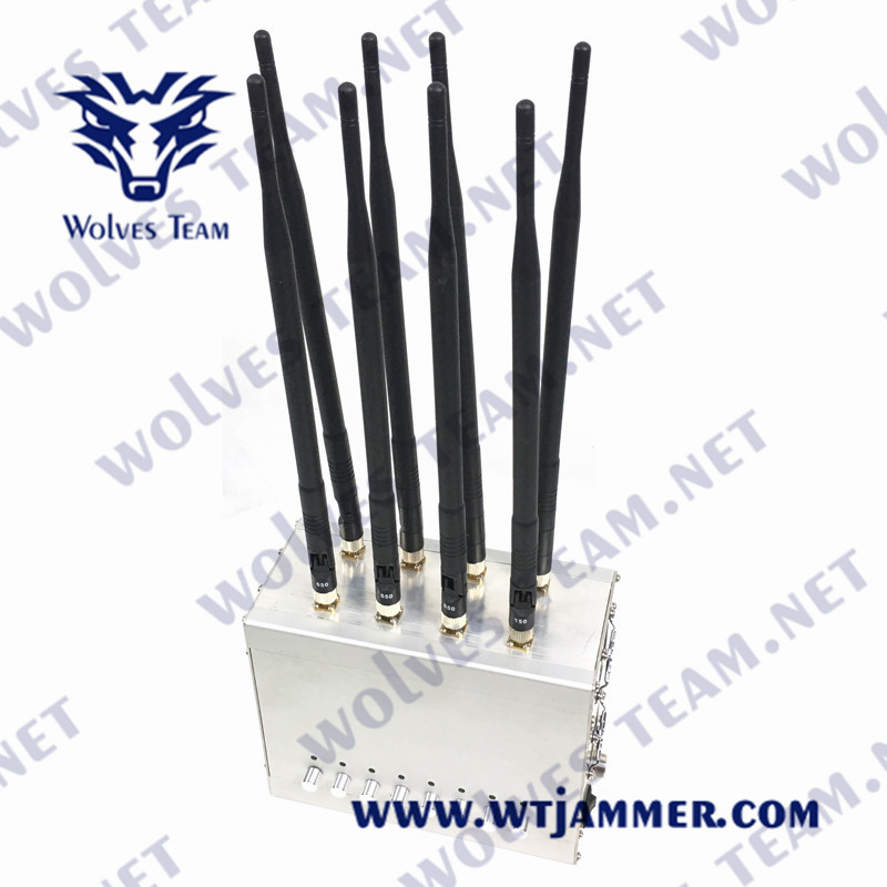 VHF 2G 3G 4G 5G 80W 240VAC de fréquence ultra-haute de brouilleur de signal de CDMA GSM Lojack
