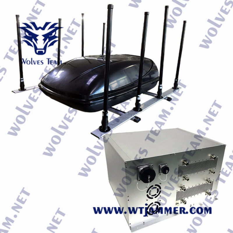 Fréquence ultra-haute 500W CDMA de VHF du brouilleur 3G 4G 5G WIFI GPS de signal de véhicule de GSM PCS