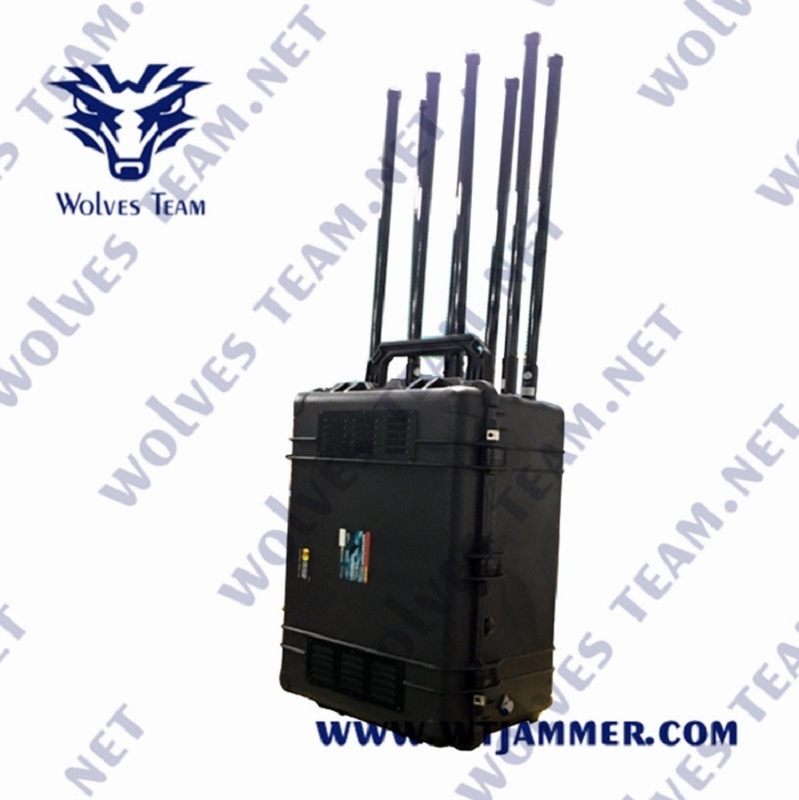 terrorisme militaire des canaux 2G 3G 4G 5G GSM CDMA du brouilleur 8 de signal de 300W Lte anti