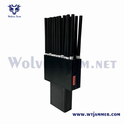 22 bandes 2G 3G 4G 5G L1 L2 L5 Localisateur WiFi GPS Brouilleur RF 315 / 433 / 868MHz