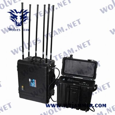 Bombe portative de WiFi GPS GSM IED de brouilleur de signal de VHF de fréquence ultra-haute de puissance élevée