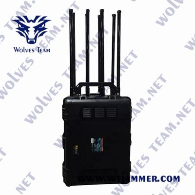 Brouilleur de signal mobile portable à haute puissance de 120 W 8 canaux GSM 3G 4G 5G