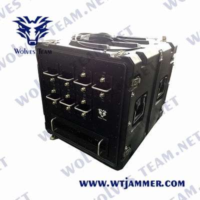 Installation d'un module de mise à niveau de la police pour la protection des VIP avec brouilleur de signal du véhicule 20-6000 MHz 2G 3G 4G 5G WIFI VHF UHF