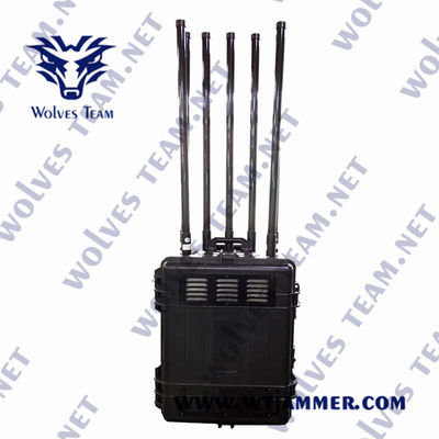 2-3 Hours Battery Performance Time High Power Mobile Phone Jammer for DCS Frequency Range