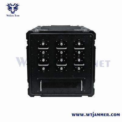 20-6000Mhz avec 500 mètres IED Bomb Jammer Aluminium Alloy GPS VHF UHF 2G 3G 4G 5G WIFI5.8G Jammer