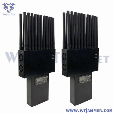 Brouilleur de téléphone portable GSM 3G 4GLTE 5G avec antenne, portable, Wifi2.4g Wifi5.8g GPS uhf vhf RF