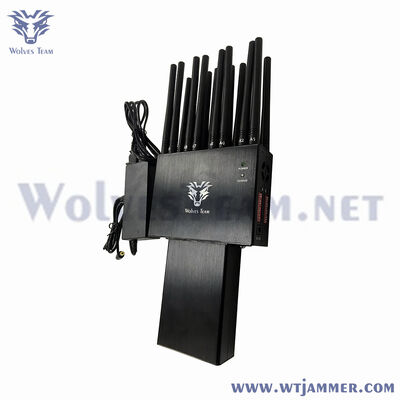 Portable 16 bandes signal brouilleur Téléphone cellulaire GSM 3G 4G 5G RF868/433MHz WIFI GPSL1 Bloqueur