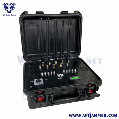 Humidité 30%-95% Brouilleur de signal portable 400W Puissance AC 230V Adaptateur Dispositif portable conçu pour le blocage du signal sans fil