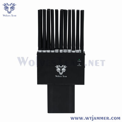 Brouilleur portatif rechargeable de signal de 12 antennes multibandes pour l'anti-suivi et l'anti-triche