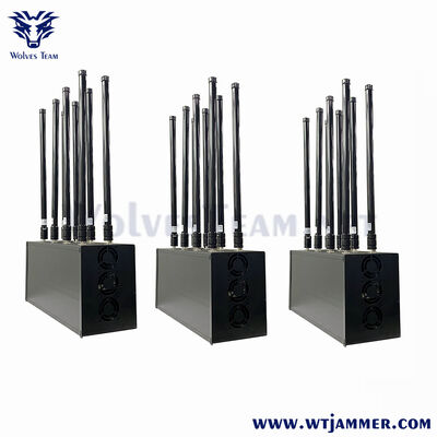 16 Port Desk RF Jammer détruit 2g 3g 4g 5g CDMA Dcs Phs Wifi