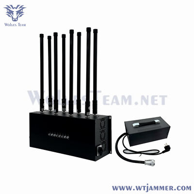 8 canaux de brouilleur de table à pleine fréquence 20-6000MHz
