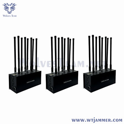 8 canaux de brouilleur de table à pleine fréquence 20-6000MHz