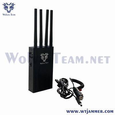 Brouilleur portatif de signal de GPS du dresseur 2.4G 5.8G WiFi 6e de 4 antennes