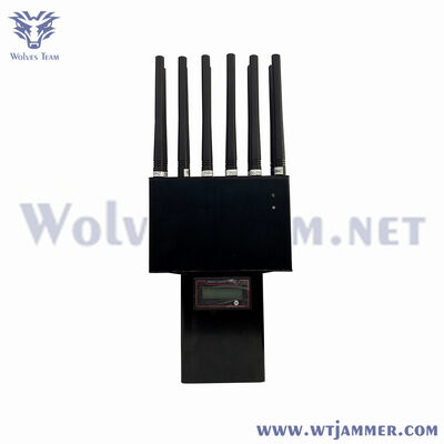 16 canaux 32W antenne portable à gain élevé 2G / 3G / 4G / 5G brouilleur portable