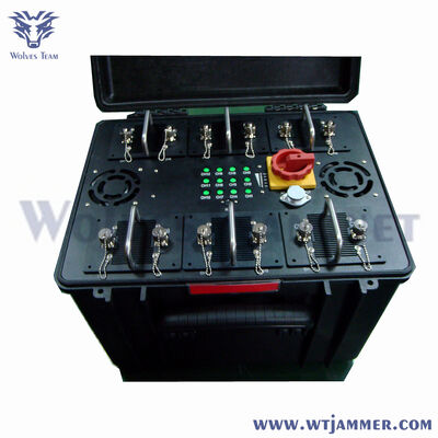 6 bandes 300W Portable VHF UHF Multi Band Signal Jammer pour la protection VIP du convoi du véhicule