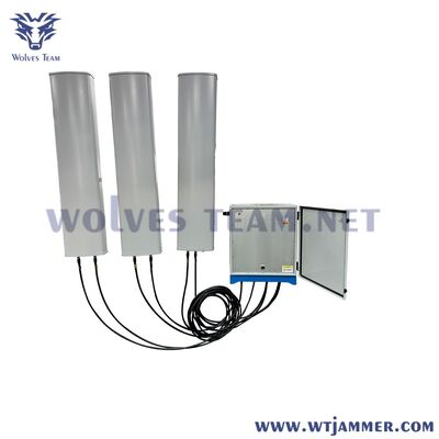 12 bandes 300W étanche signal extérieur brouilleur antenne omnidirectionnelle GSM CDMA 3G 4G 5G WiFi VHF UHF