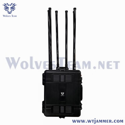 8 canaux 600W Trolley Bloc de brouilleur de signal haute puissance 5G / 4G / 3G / 2G / WiFi