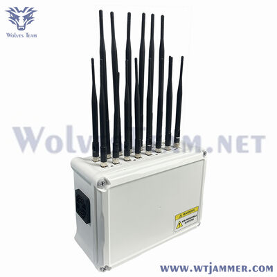 16 canaux Full Band Détecteur de signal de bureau 2G 3G 4G 5G Wifi GPS Blocage de signal de drone