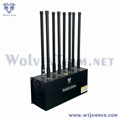 8 bandes Omni-Directionnel Bloqueur de signal d'antenne magnétique, couverture de 300W pour le véhicule et l'utilisation intérieure